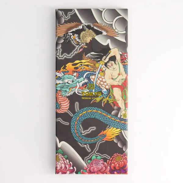 Set 5 paia di bacchette giapponesi Yakuza Blue Dragon