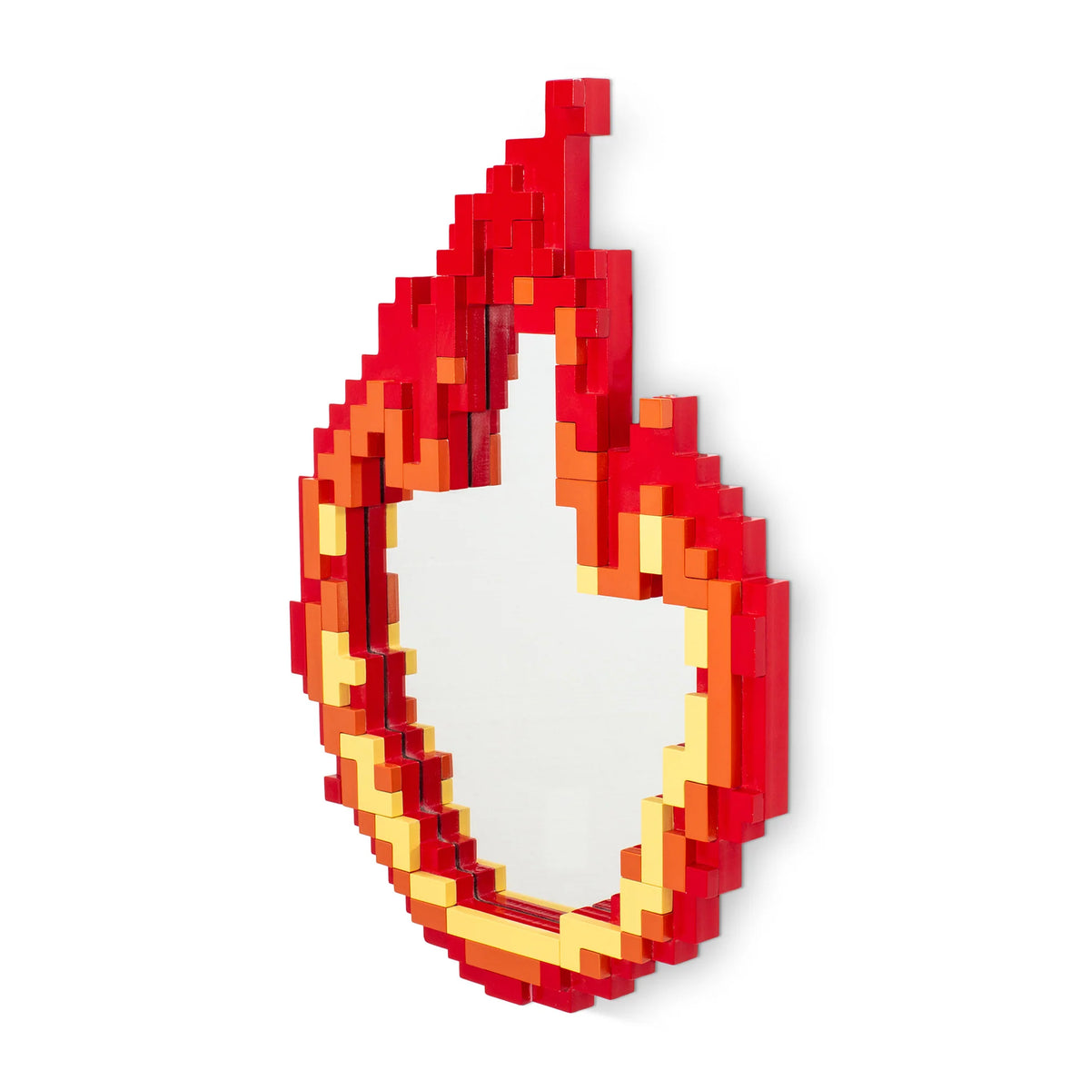Pixel Mirror Flame – Seletti | Specchio design pop fiamma