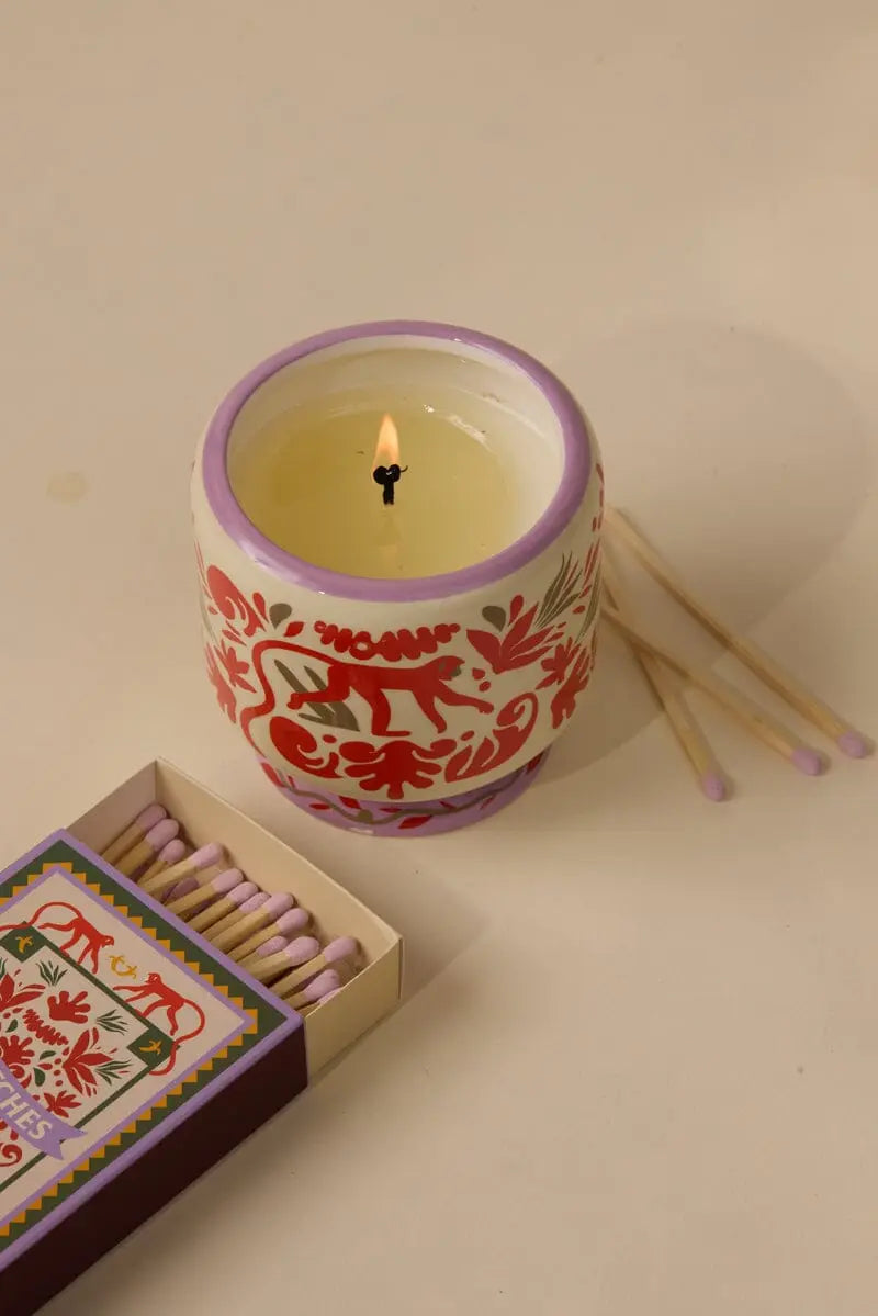 Candela Paddywax Scimmia – Coconut & Amber