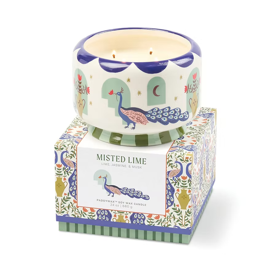 Candela Paddywax Pavone – Misted Lime 24 oz
