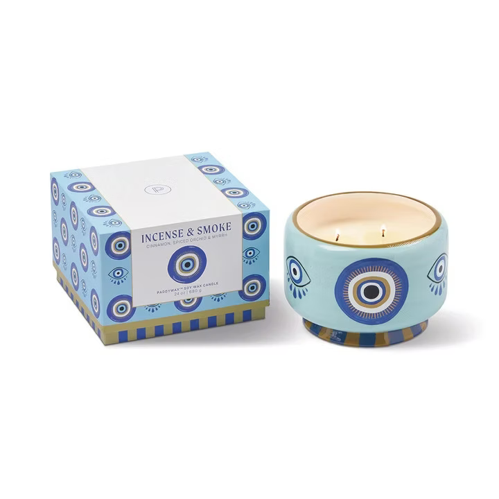 Candela Paddywax Occhio – Incense & Smoke 24 oz