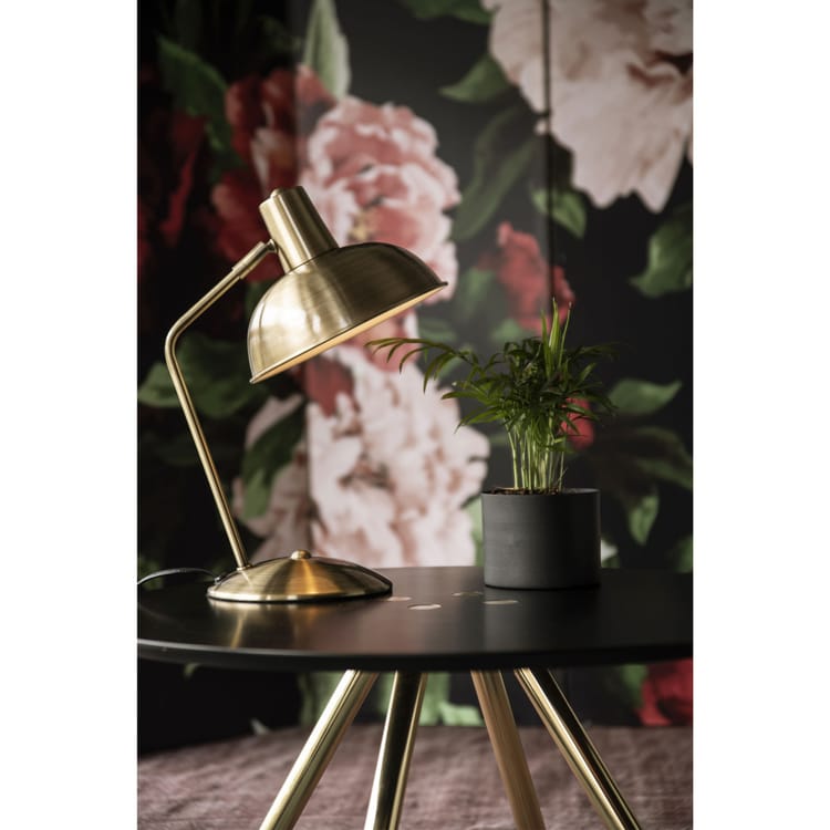 Lampada da tavolo Hood – Oro spazzolato