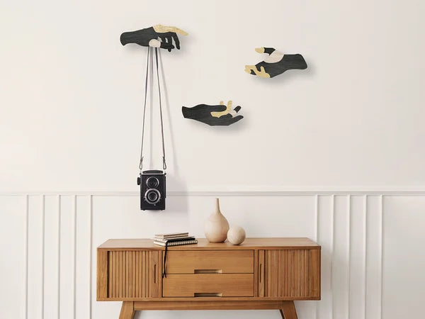 DES MAINS HABILES – SET DI 3 GANCI DA PARETE A FORMA DI MANO