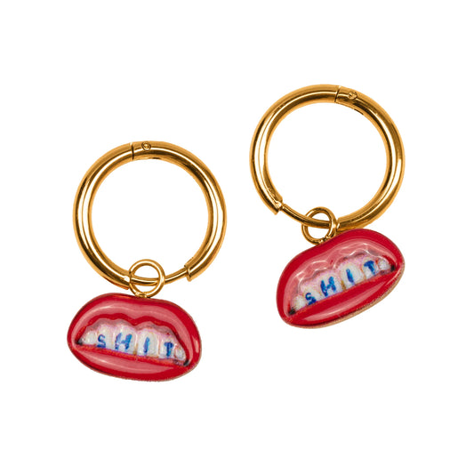 Orecchini Seletti x Toiletpaper Jewels “SHIT” – Stud & Dangling Varianti