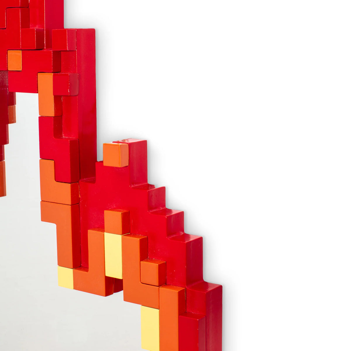 Pixel Mirror Flame – Seletti | Specchio design pop fiamma