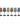 Set 6 Calici Magnetici SplitGlass Rainbow Collection