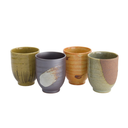 Set 4 tazze da tè giapponesi in porcellana da 200 ml