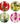 Set 4 sottopiatti Henriette – Righe multicolor Ø 39 cm
