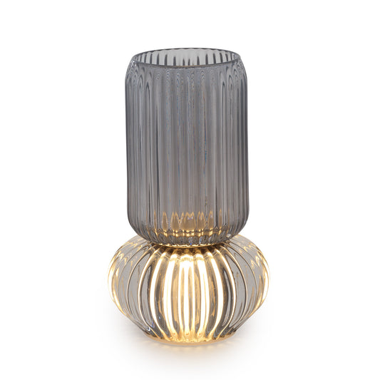 Vaso decorativo con luce LED Luminescence