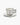 Set 2 tazze cappuccino con piattino Carte Blanche – bianco/nero