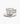 Set 2 tazze cappuccino con piattino Carte Blanche – bianco/nero