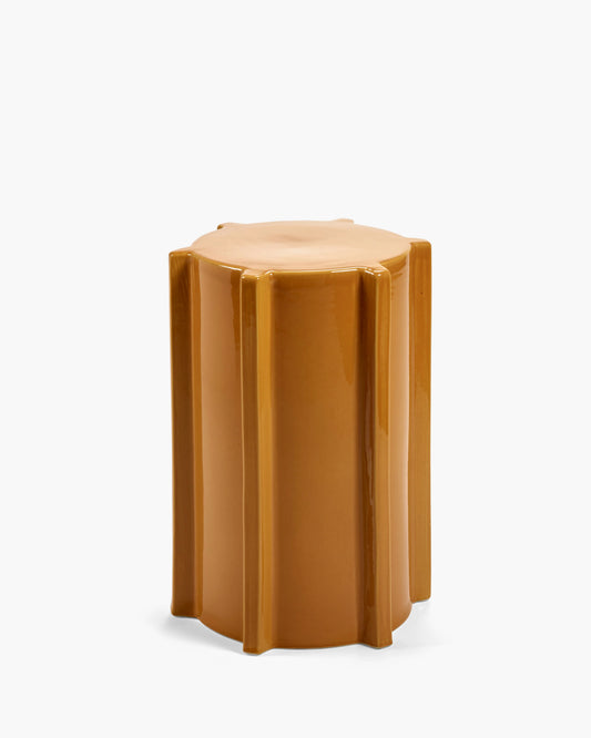 Tavolino / sgabello geometrico ocra – Serax