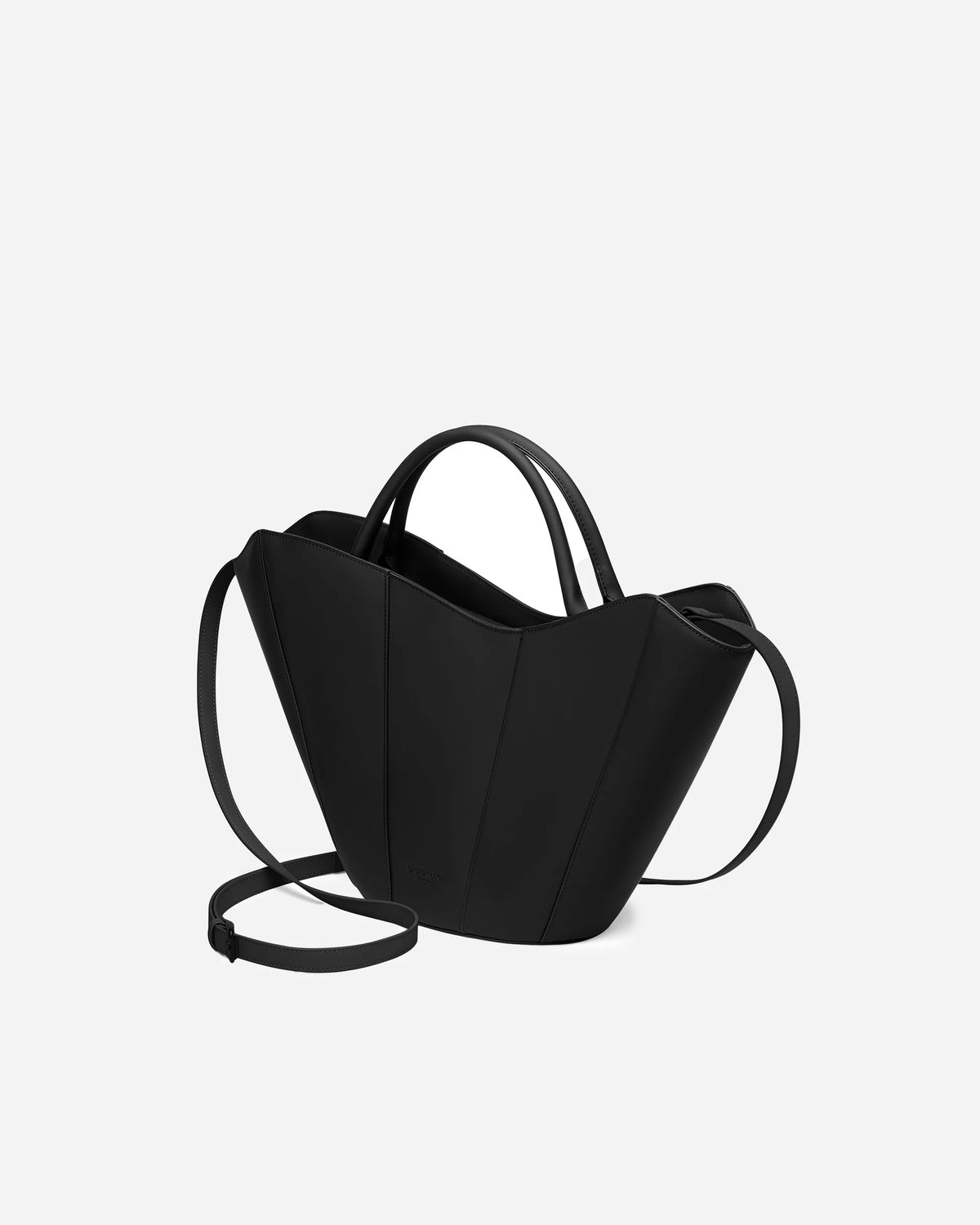 Josefine Tote – Borsa nera grande da spalla vegana Gaston Luga