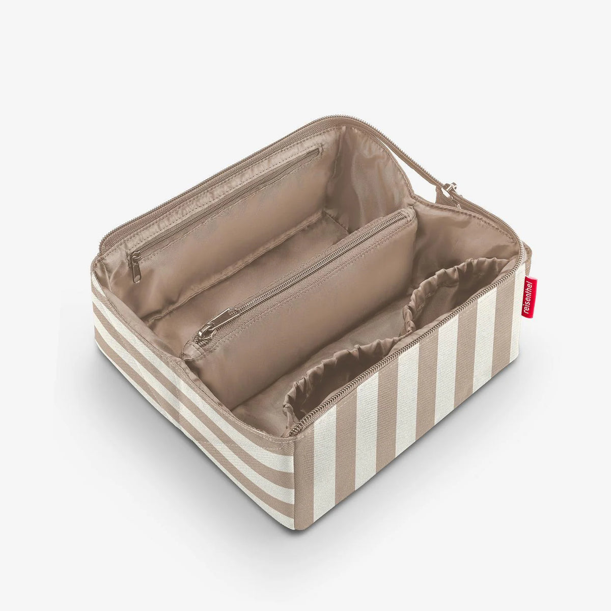 Beauty case Fold Case Summerstripes Coffee