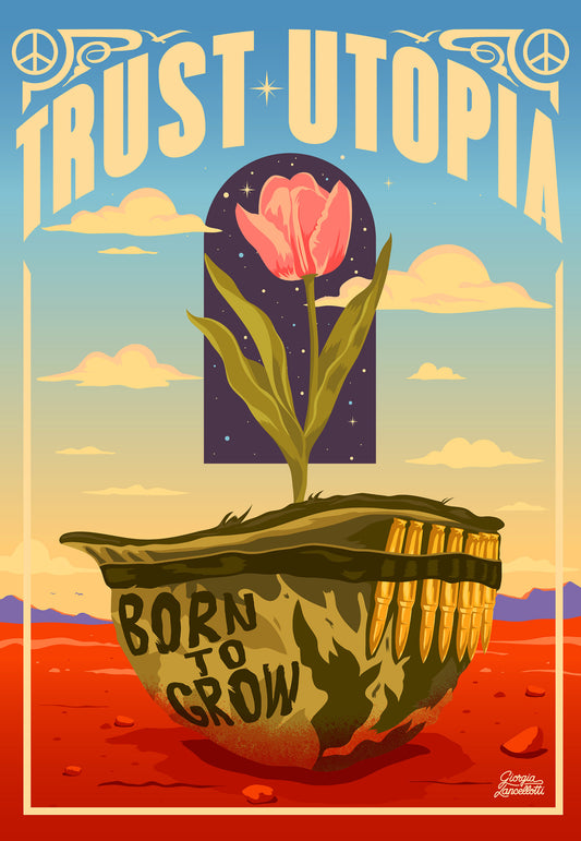 Poster TRUST UTOPIA – Giorgia Lancellotti