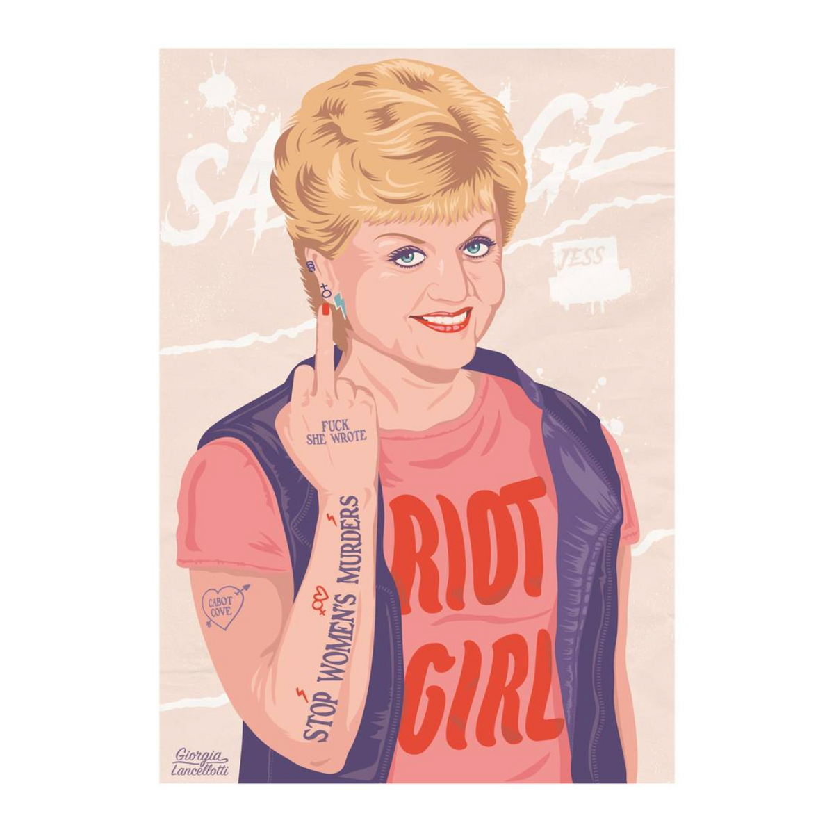 Poster JESS RIOT GIRL - Giorgia Lancellotti