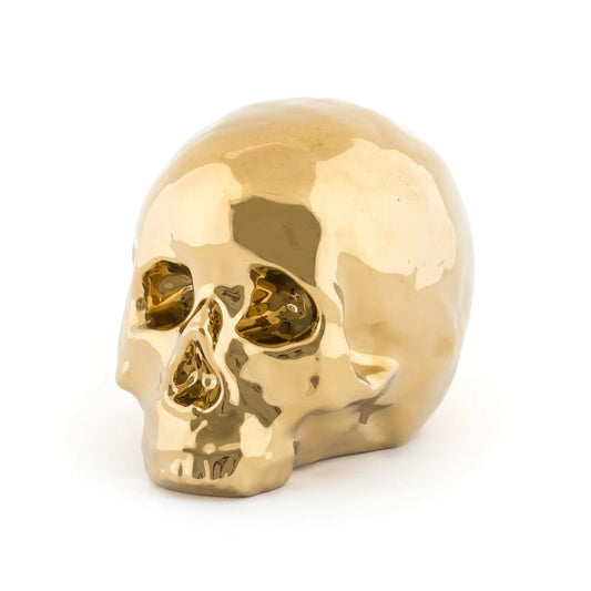 Teschio decorativo dorato Seletti Memorabilia Gold