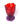 Spaghetti Vase 35 cm – Clear Dark Ruby Lilac – Gaetano Pesce | Fish Design
