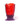 Spaghetti Vase 35 cm – Clear Dark Ruby Lilac – Gaetano Pesce | Fish Design