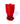 Vaso Spaghetti Fish Design - Rosso