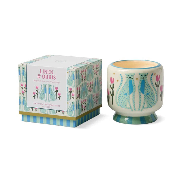 Candela Paddywax Ghepardo – Linen & Orris