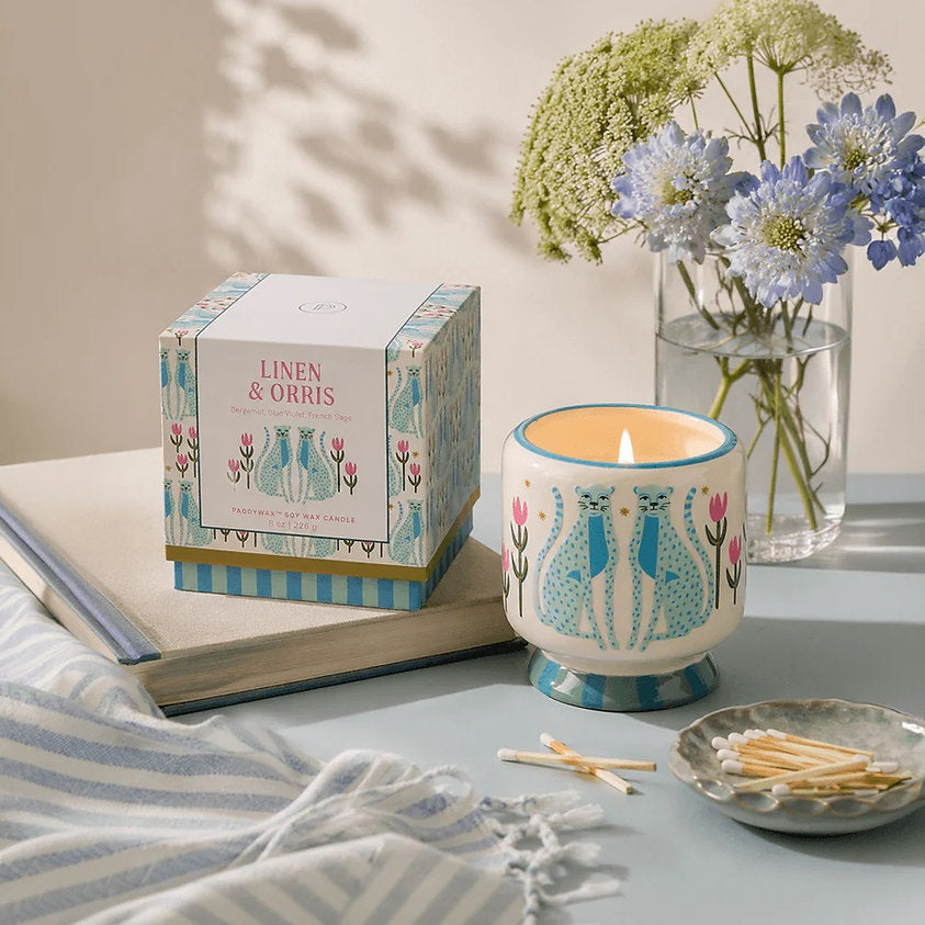 Candela Paddywax Ghepardo – Linen & Orris