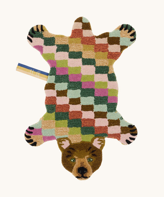 Tappeto orso Archie Check – Doing Goods