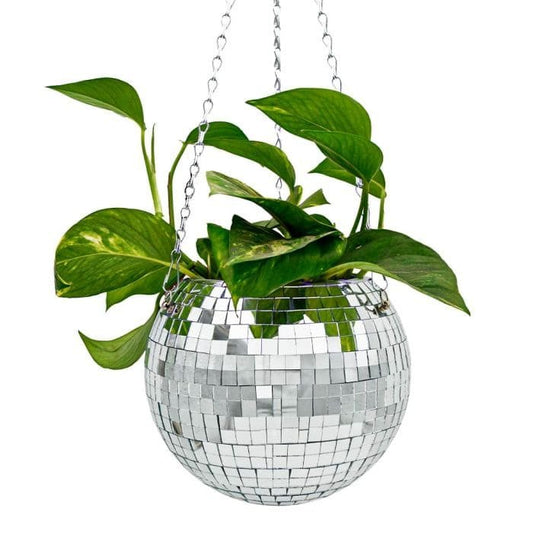 Vaso sospeso effetto disco ball