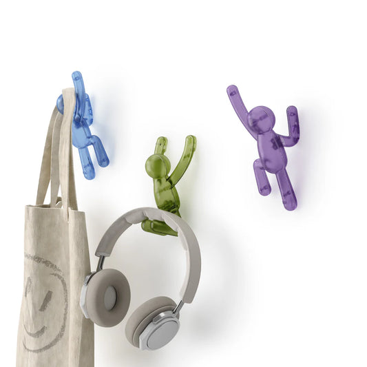 Set 3 ganci da parete Buddy Pinpoint – multicolore