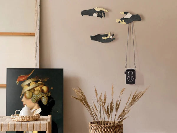 DES MAINS HABILES – SET DI 3 GANCI DA PARETE A FORMA DI MANO