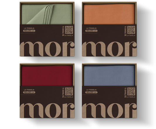 Tovaglia Mori – Tinta unita con finitura soft‑touch