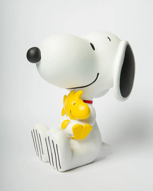Snoopy & Woodstock White Grande – Statuina in Resina